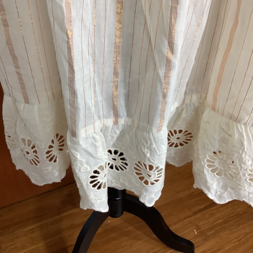 NWT NA00 NATION AK OUTFITS PLUS 2X IVORY BLOUSE TUNIC MINIDRESS GOLDEN STRIPES - Picture 10 of 16